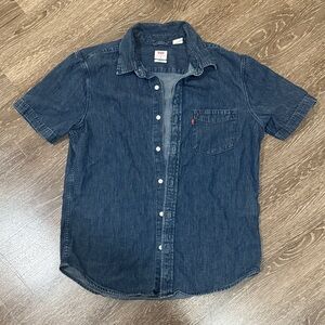 Levi's Men's Dark Blue Casual Shirt